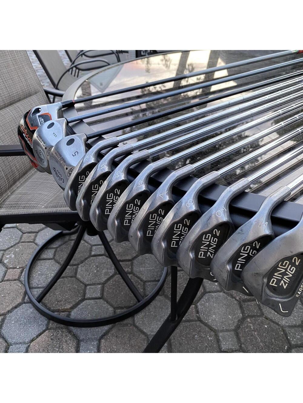 Ping Zing 2 + Callaway Wood + Cobra Driver 12 Pce Golf Set